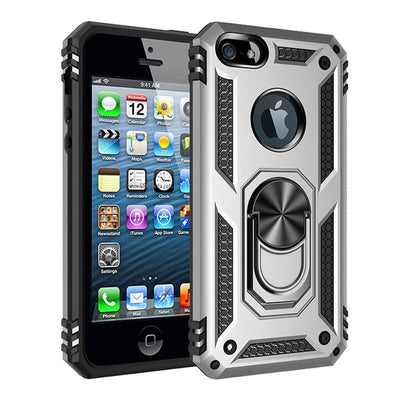 Coque en Silicone Slim Premium avec Anneau pour iPhone