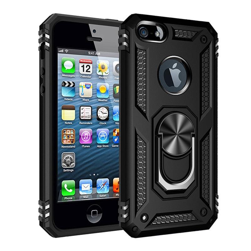 Coque en Silicone Slim Premium avec Anneau pour iPhone