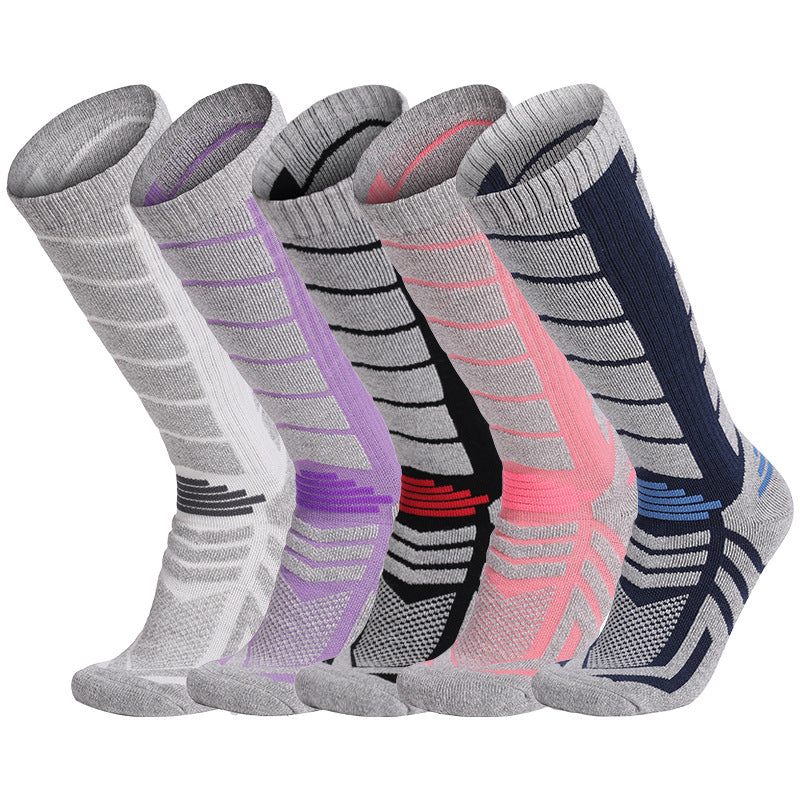 Cashmere socks Merino wool socks Autumn and winter snow socks High tube socks Outdoor skiing socks Mountaineering towel socks - Korvel