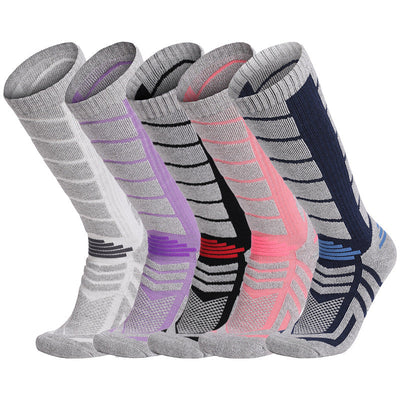 Cashmere socks Merino wool socks Autumn and winter snow socks High tube socks Outdoor skiing socks Mountaineering towel socks - Korvel