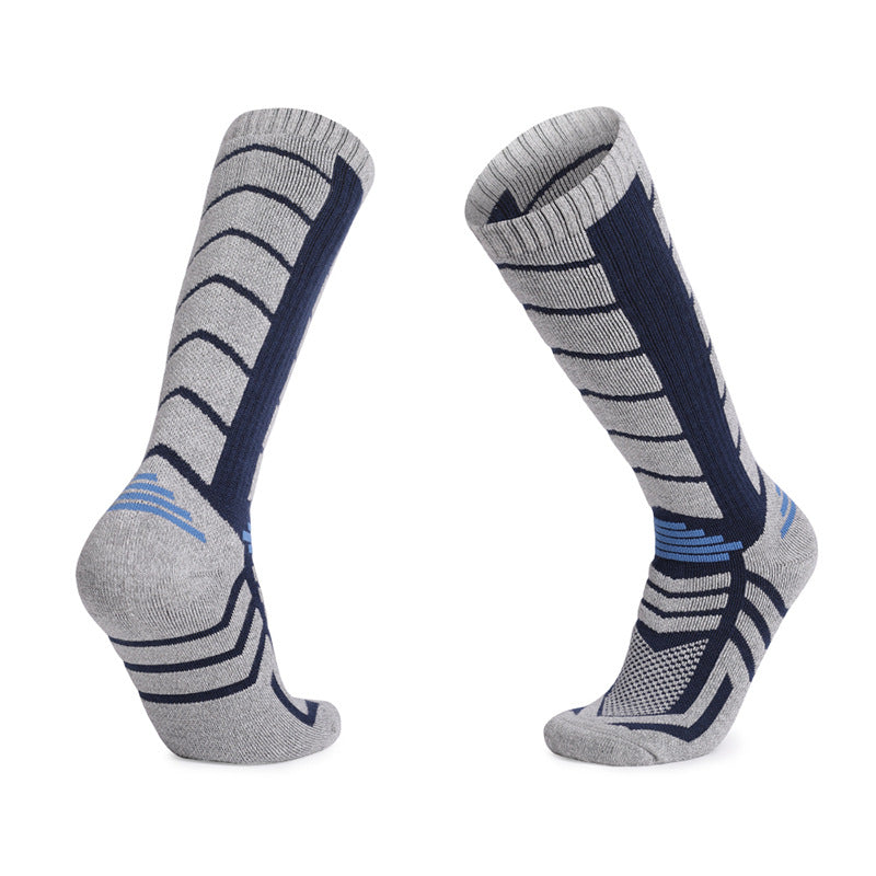 Cashmere socks Merino wool socks Autumn and winter snow socks High tube socks Outdoor skiing socks Mountaineering towel socks - Korvel