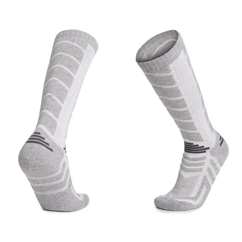 Cashmere socks Merino wool socks Autumn and winter snow socks High tube socks Outdoor skiing socks Mountaineering towel socks - Korvel