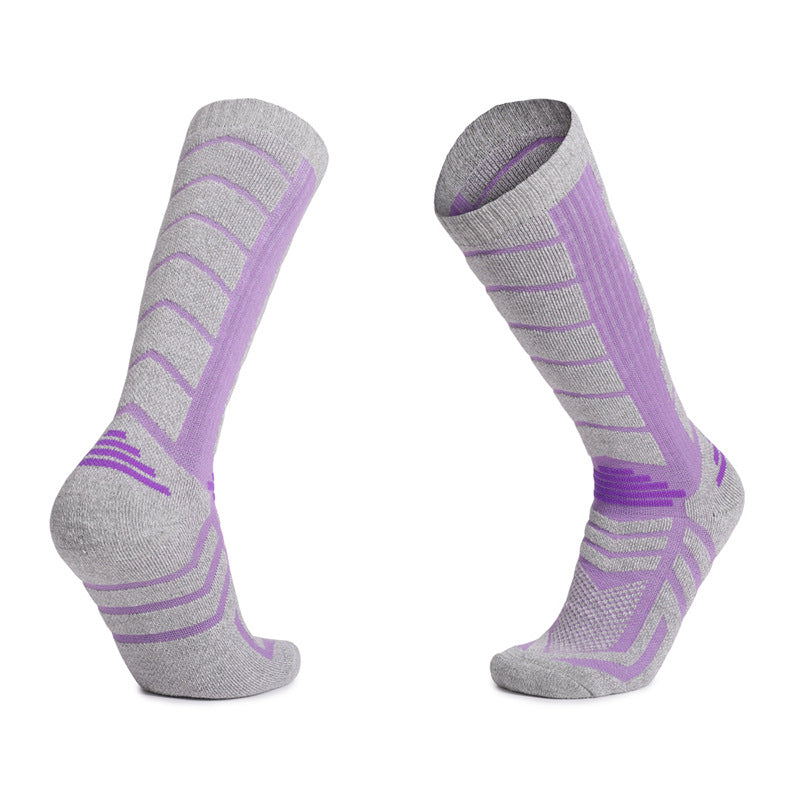 Cashmere socks Merino wool socks Autumn and winter snow socks High tube socks Outdoor skiing socks Mountaineering towel socks - Korvel