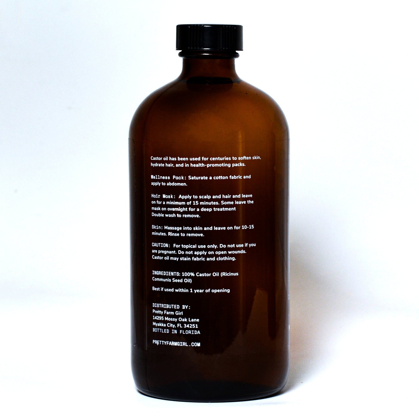 Pure Organic Cold Pressed Castor Oil - Hexane-Free