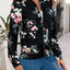 Casual cardigan long sleeved women's printed jacket - Korvel