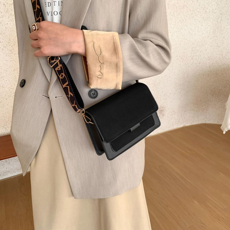 Casual retro bag women's casual shoulder bag Korean style simple crossbody small square bag - Korvel