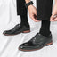 Zapatillas de cuero premium para hombre con cordones