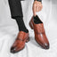 Zapatillas de cuero premium para hombre con cordones
