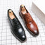 Zapatillas de cuero premium para hombre con cordones