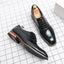 Zapatillas de cuero premium para hombre con cordones