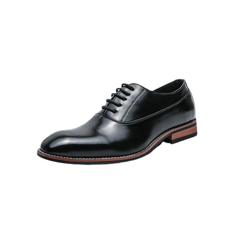 Zapatillas de cuero premium para hombre con cordones