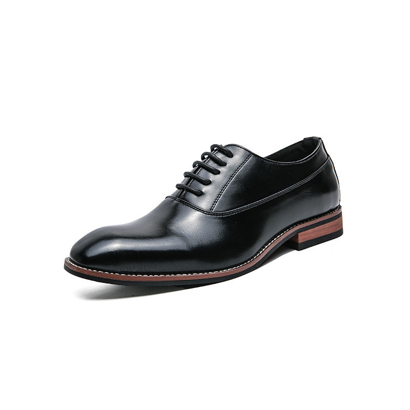 Zapatillas de cuero premium para hombre con cordones
