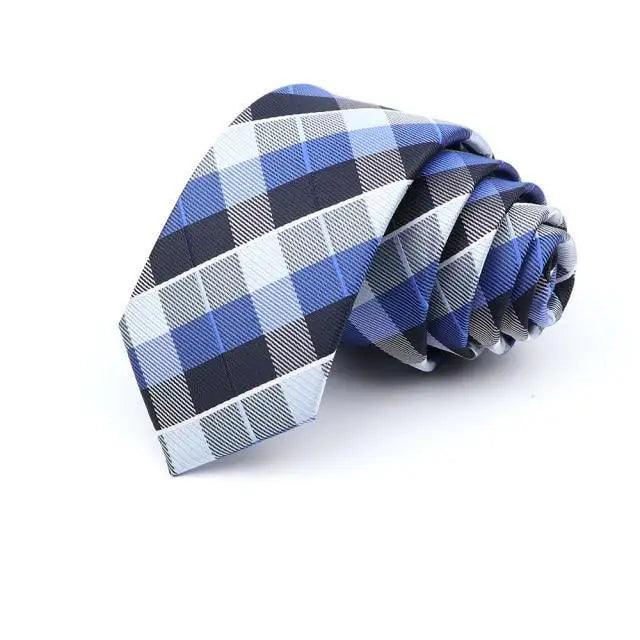 Cravate Fine Décontractée pour Hommes - Design Rayé Élégant