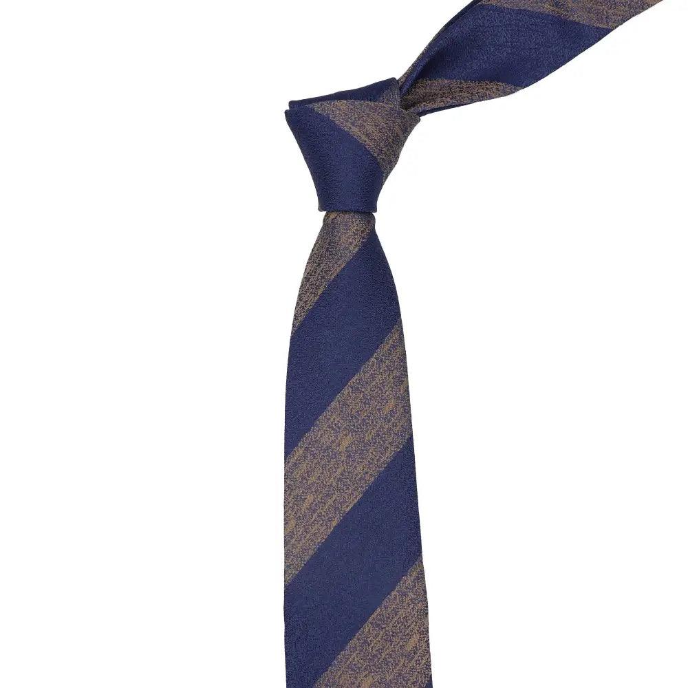 Cravate Fine Décontractée pour Hommes - Design Rayé Élégant