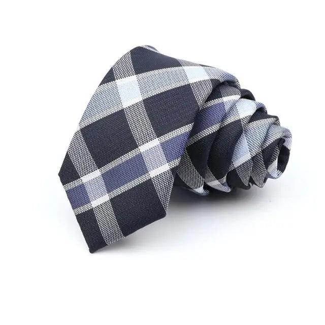 Cravate Fine Décontractée pour Hommes - Design Rayé Élégant