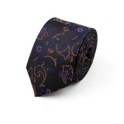 Casual Skinny Necktie for Men - Stylish Striped Design