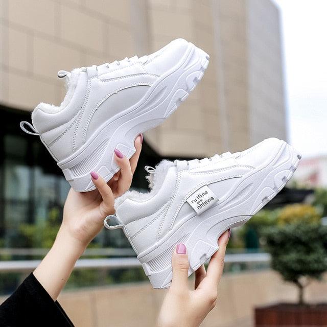 Premium Casual Winter Women's Thick Platform Sneakers