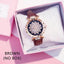 Reloj de Pulsera para Mujer Elegante Cielo Estrellado con Rhinestones