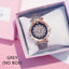 Reloj de Pulsera para Mujer Elegante Cielo Estrellado con Rhinestones