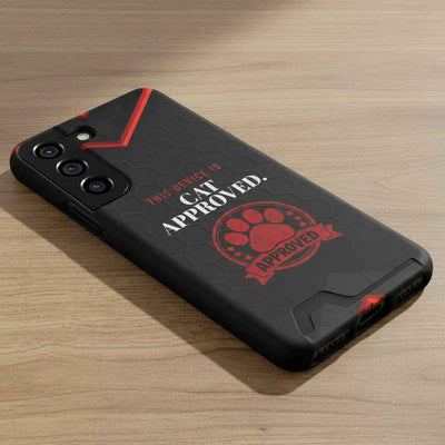 Coque iPhone Approuvée par les Chats — Édition Tampon Officielle