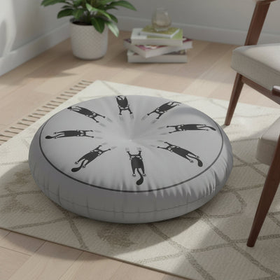 Cat Clawed Tufted Round Floor Pillow