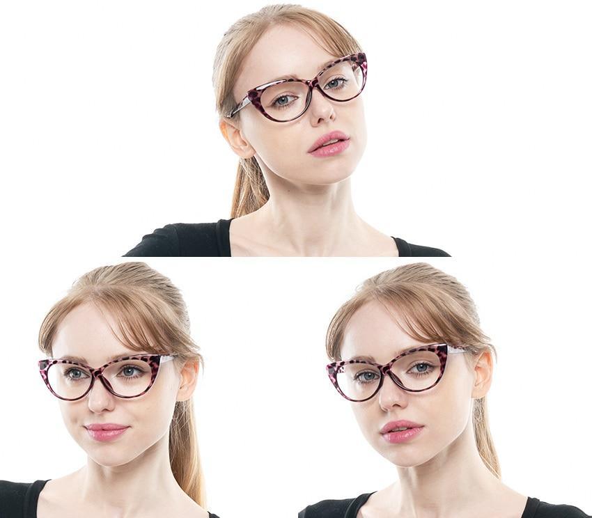 Lunettes de lecture en forme de chat pour femmes