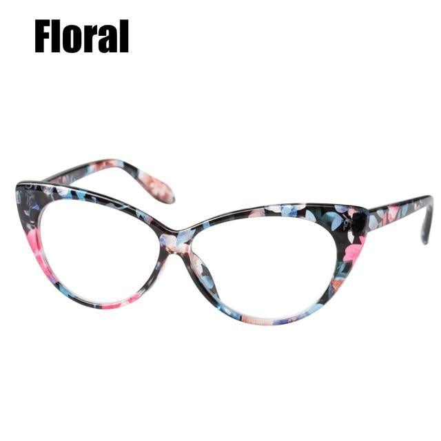 Lunettes de lecture en forme de chat pour femmes
