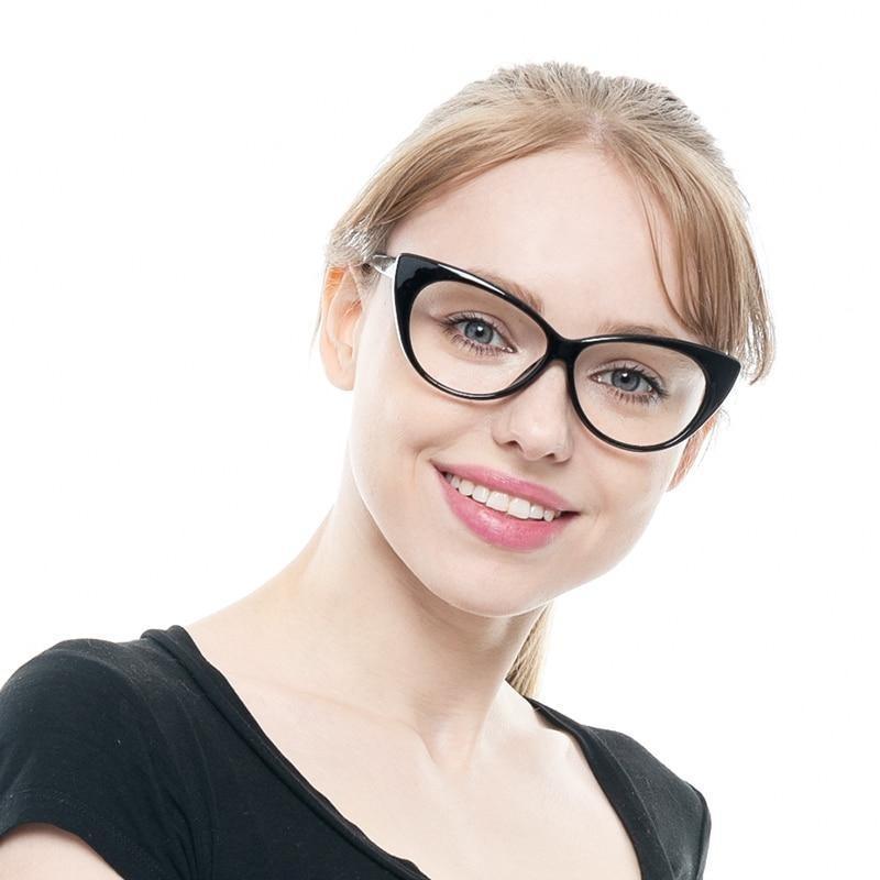Lunettes de lecture en forme de chat pour femmes