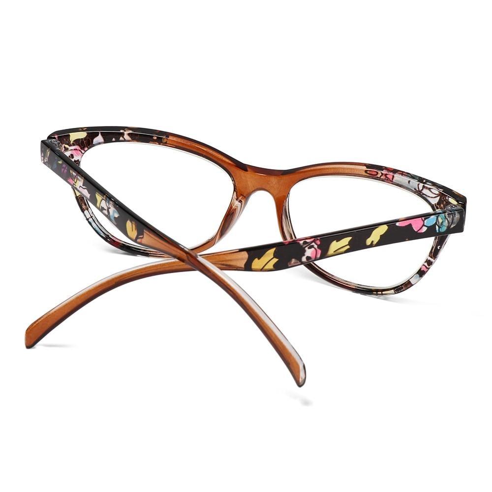 Stylish Cat Eye Reading Glasses for Men and Women - Lightweight Anti-Glare Eyewear with Blue Light Protection (+1.00 to +4.0) - Korvel