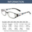 Stylish Cat Eye Reading Glasses for Men and Women - Lightweight Anti-Glare Eyewear with Blue Light Protection (+1.00 to +4.0) - Korvel