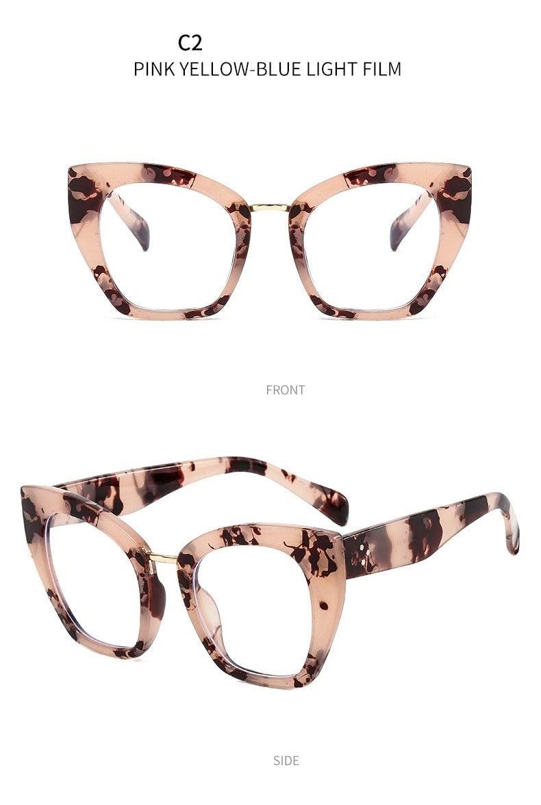 Lunettes de blocage de la lumière bleue en forme d'yeux de chat pour hommes et femmes