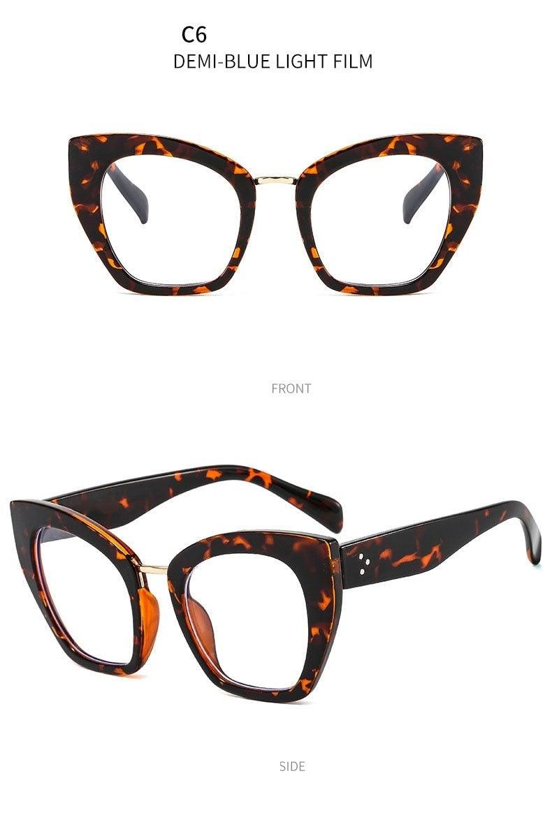 Lunettes de blocage de la lumière bleue en forme d'yeux de chat pour hommes et femmes
