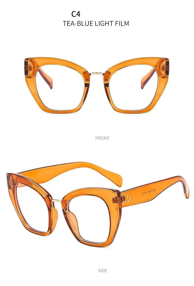 Lunettes de blocage de la lumière bleue en forme d'yeux de chat pour hommes et femmes