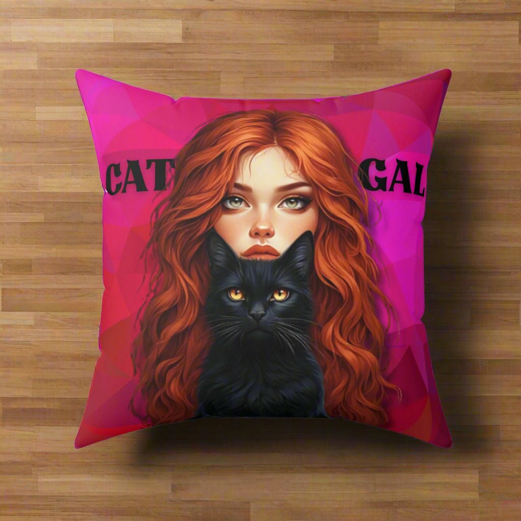 Almohada Decorativa Cat Gal - Decoración Estilosa para el Hogar