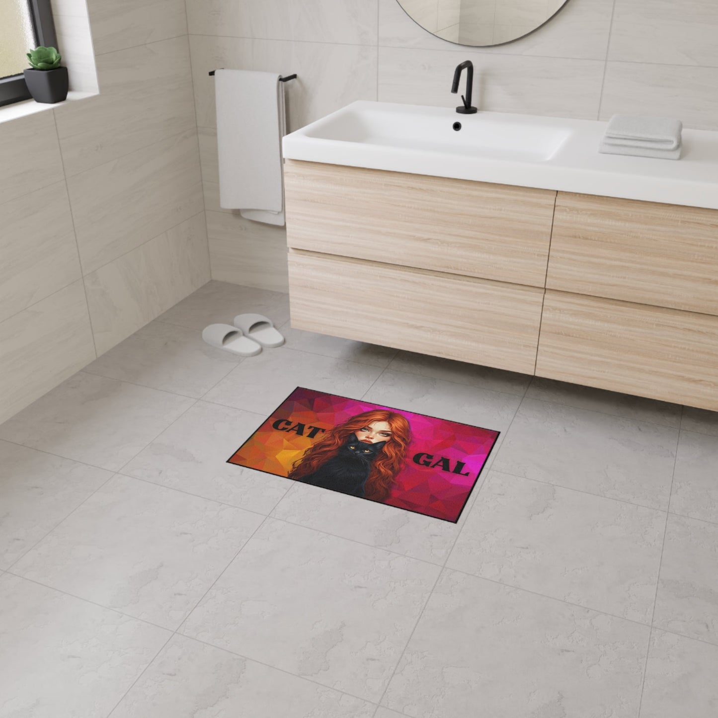 Cat Gal Heavy Duty Floor Mat – Stylish & Durable for Cat Lovers