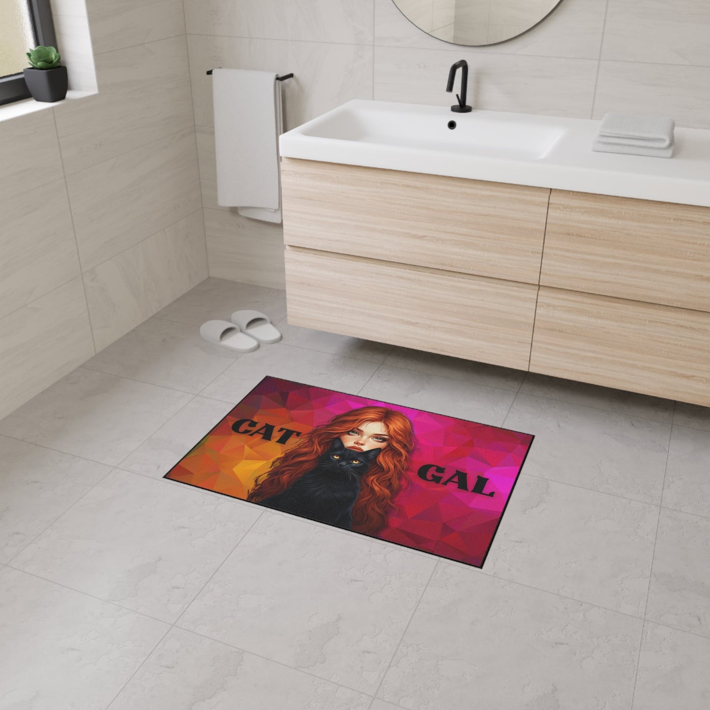 Cat Gal Heavy Duty Floor Mat – Stylish & Durable for Cat Lovers