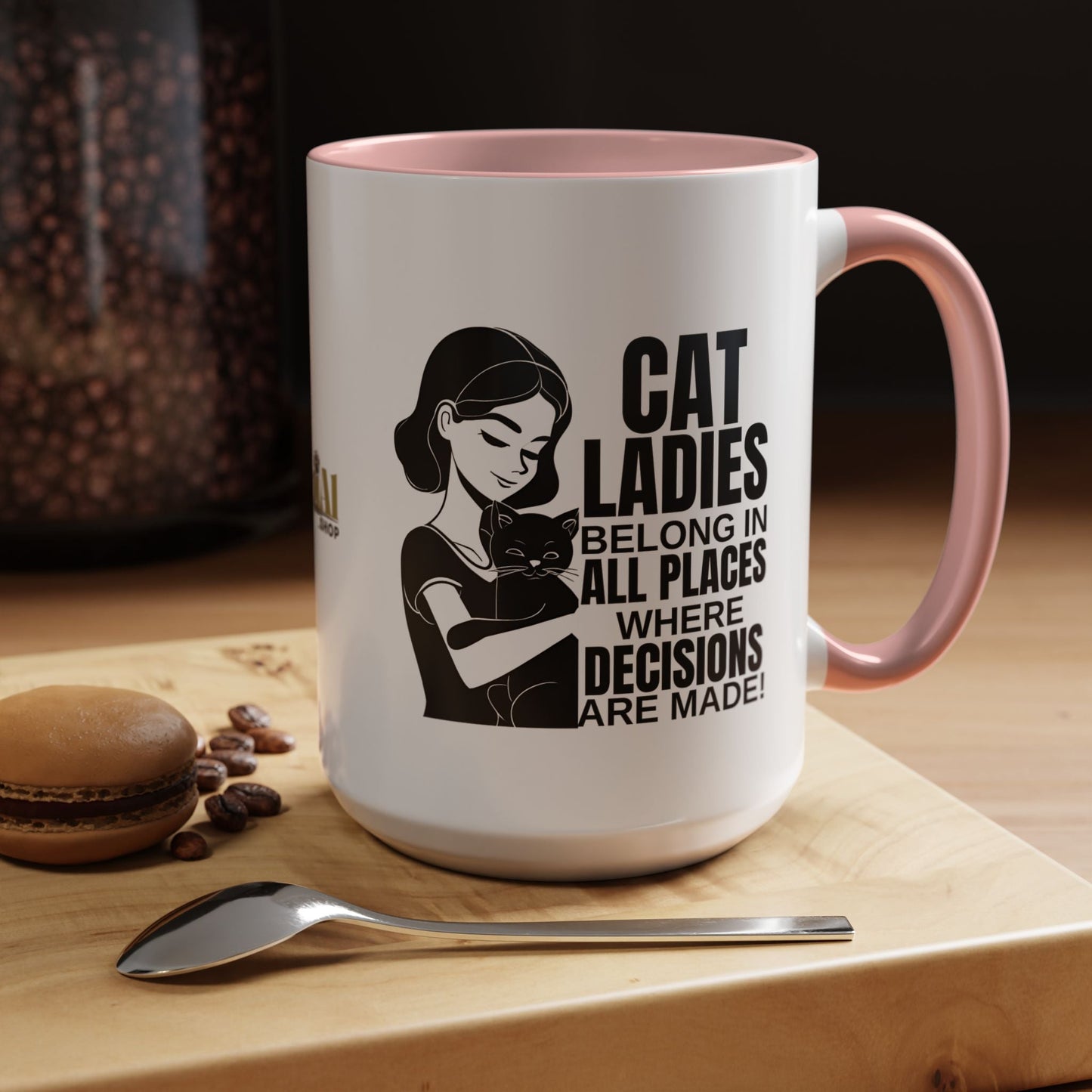 Taza de acento Cat Ladies Belong