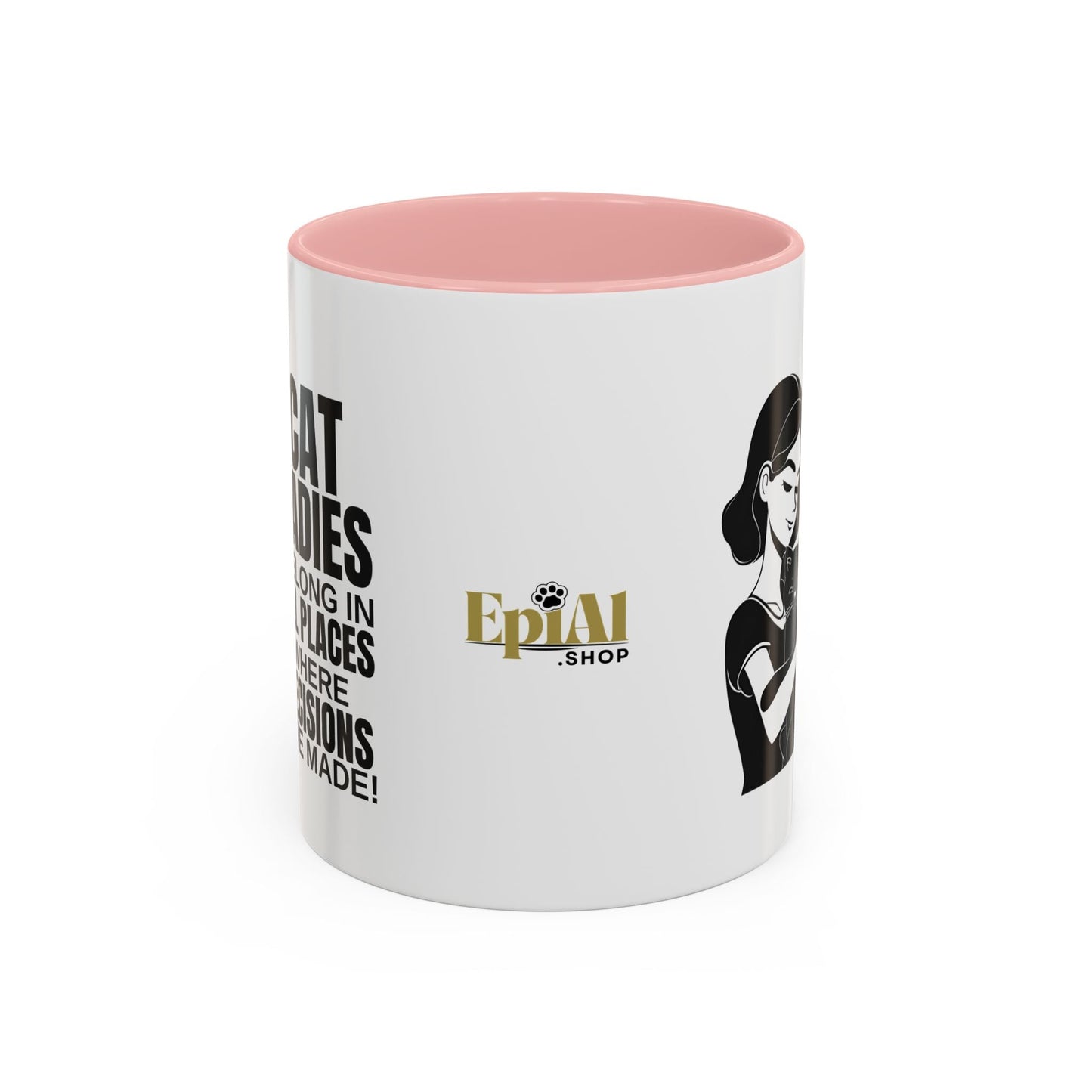 Taza de acento Cat Ladies Belong