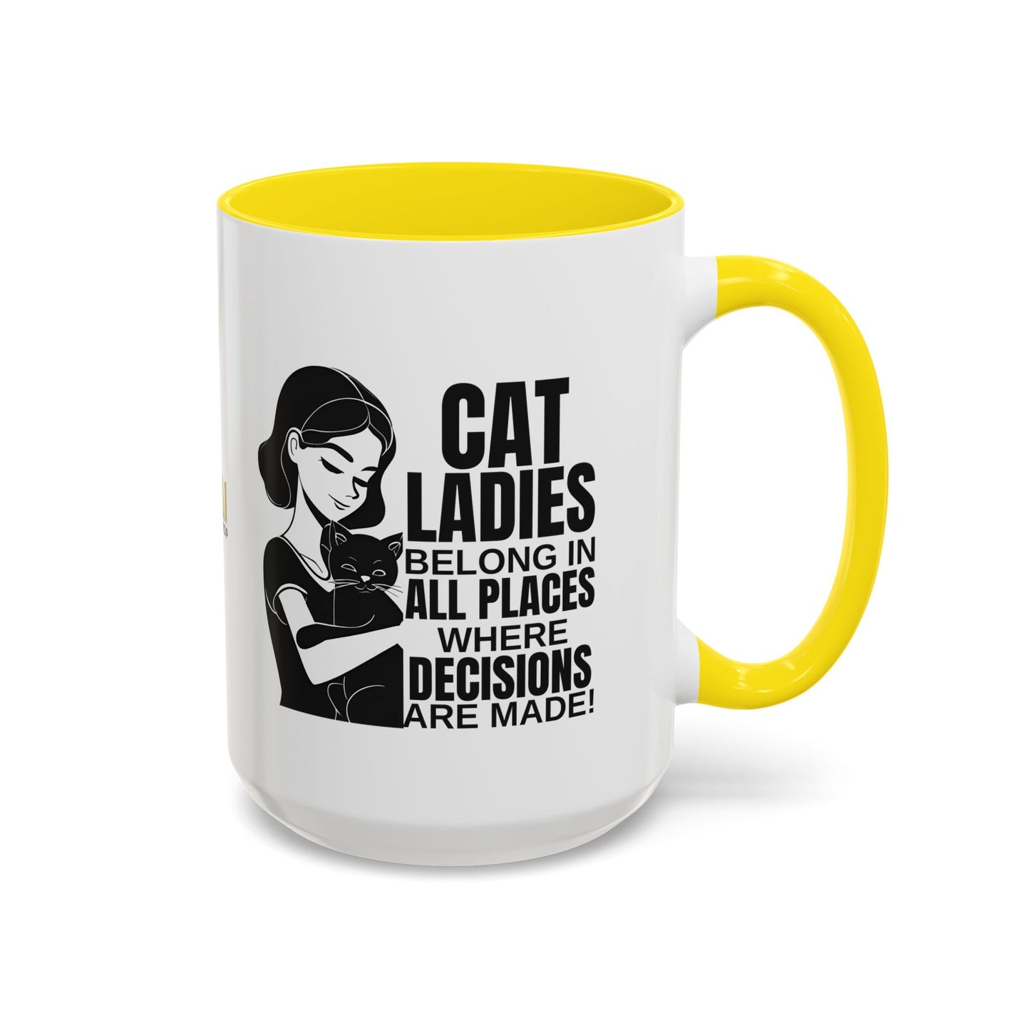 Taza de acento Cat Ladies Belong
