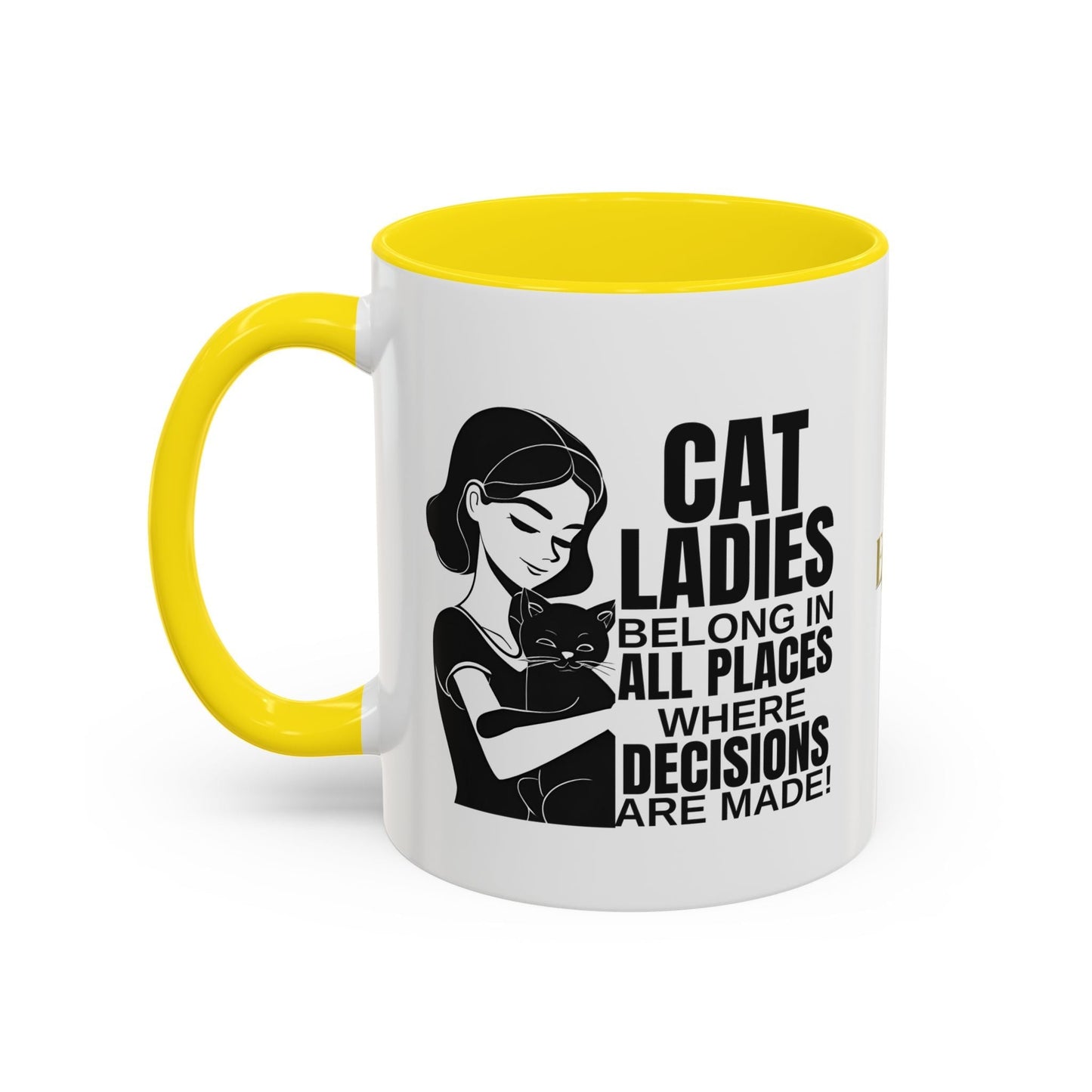 Taza de acento Cat Ladies Belong