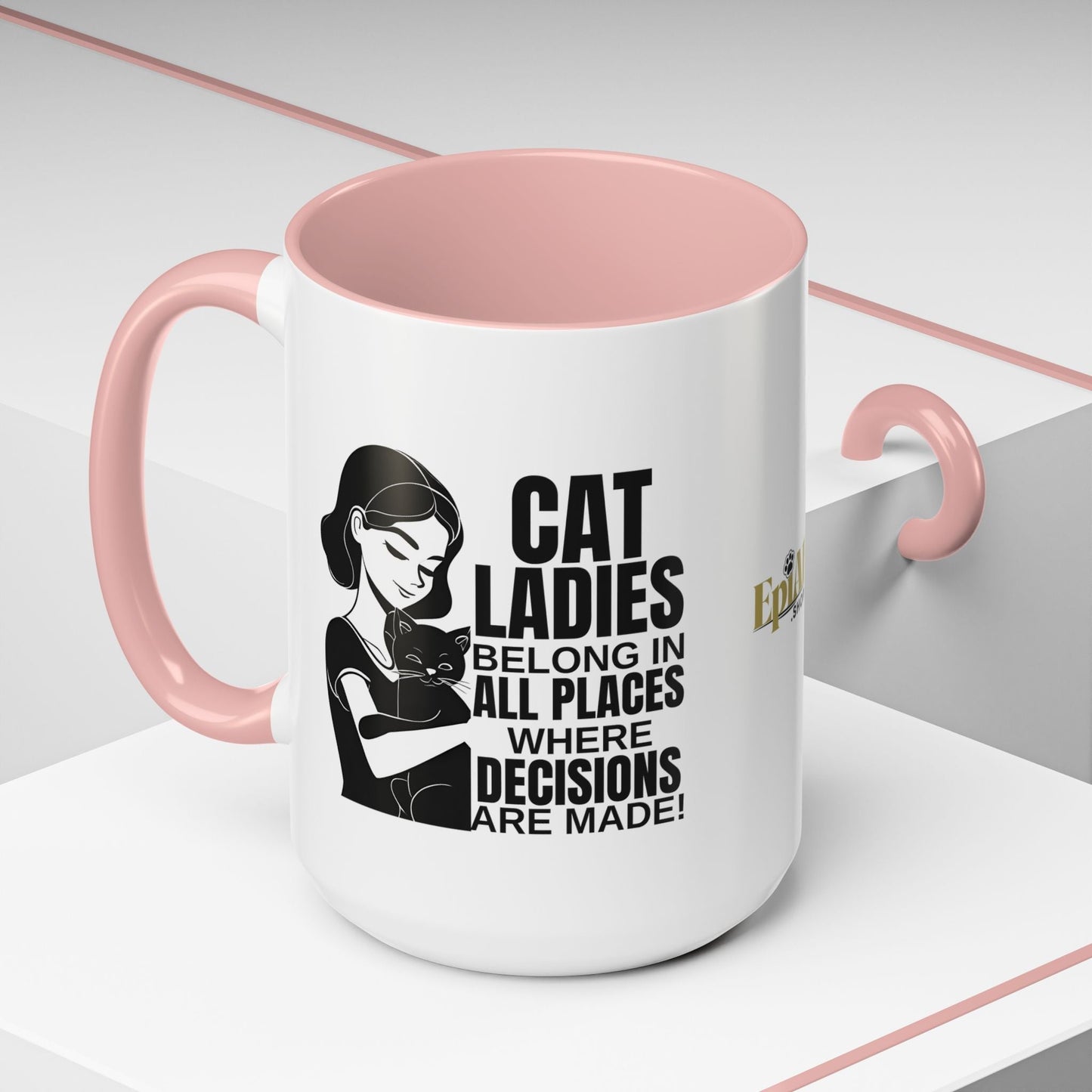 Taza de acento Cat Ladies Belong