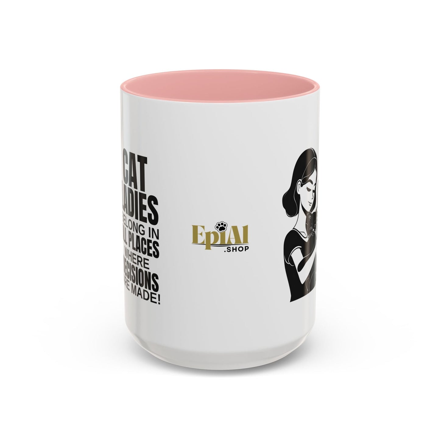 Taza de acento Cat Ladies Belong