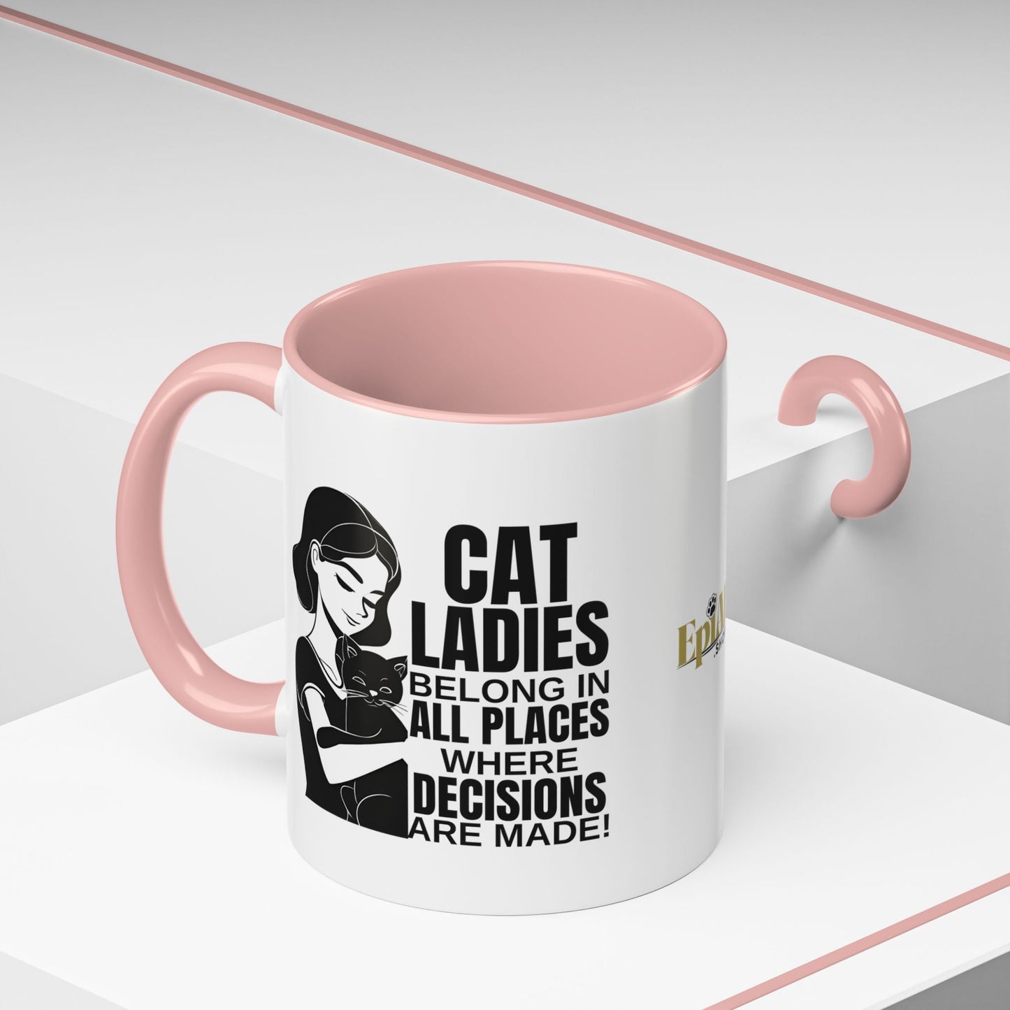 Taza de acento Cat Ladies Belong