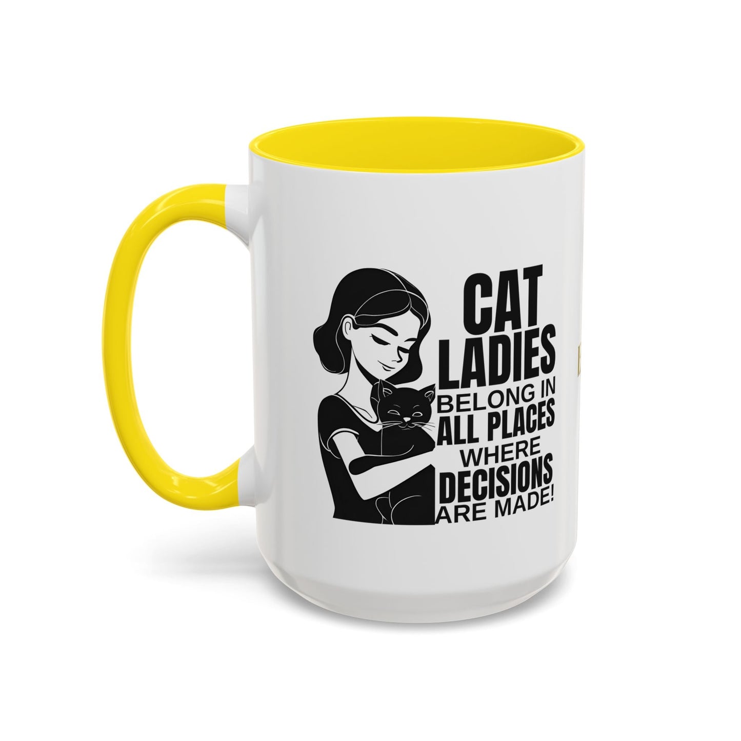 Taza de acento Cat Ladies Belong