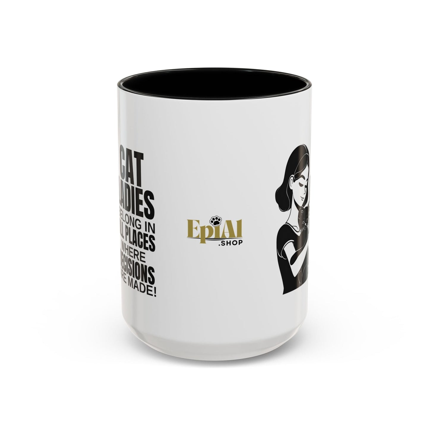 Taza de acento Cat Ladies Belong