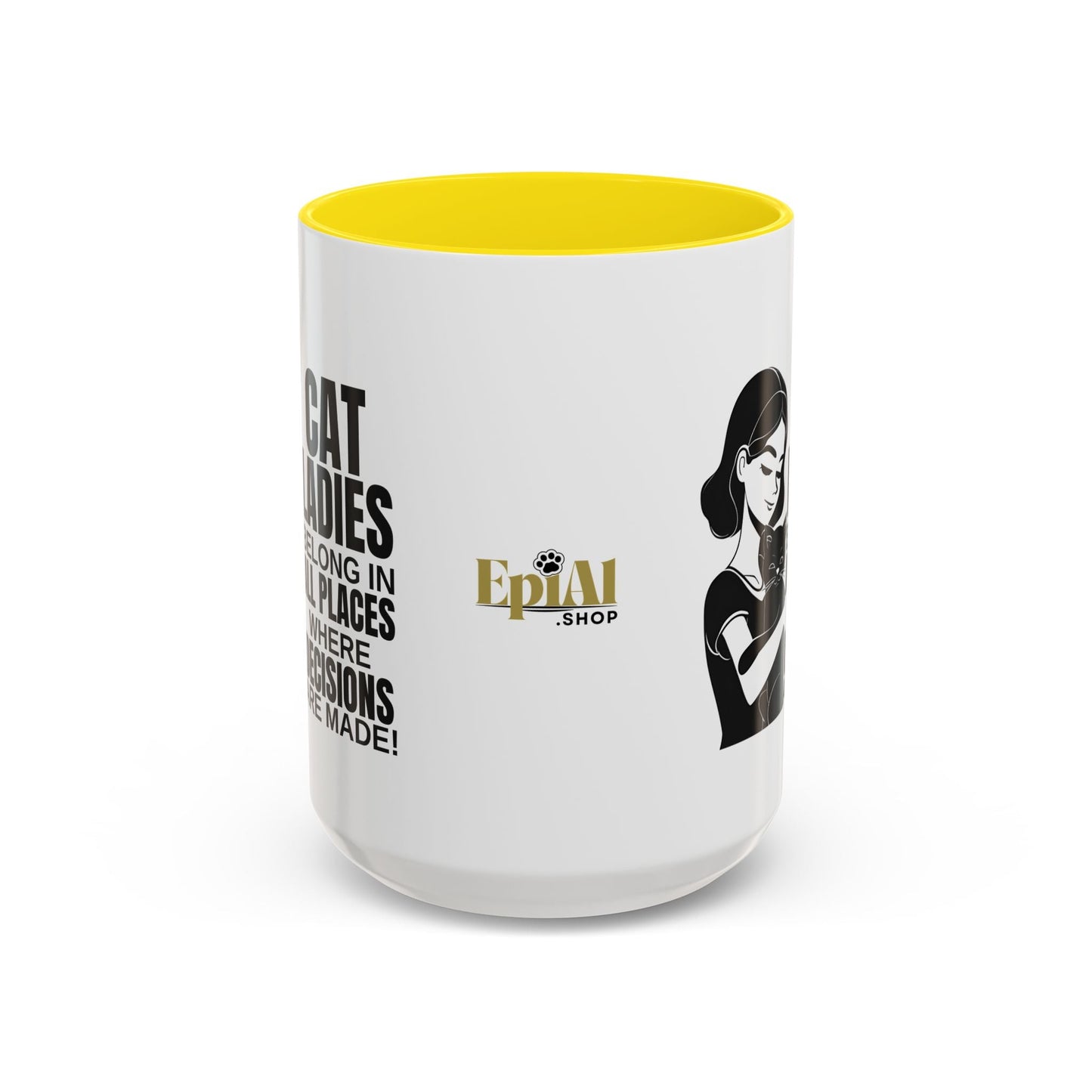 Taza de acento Cat Ladies Belong