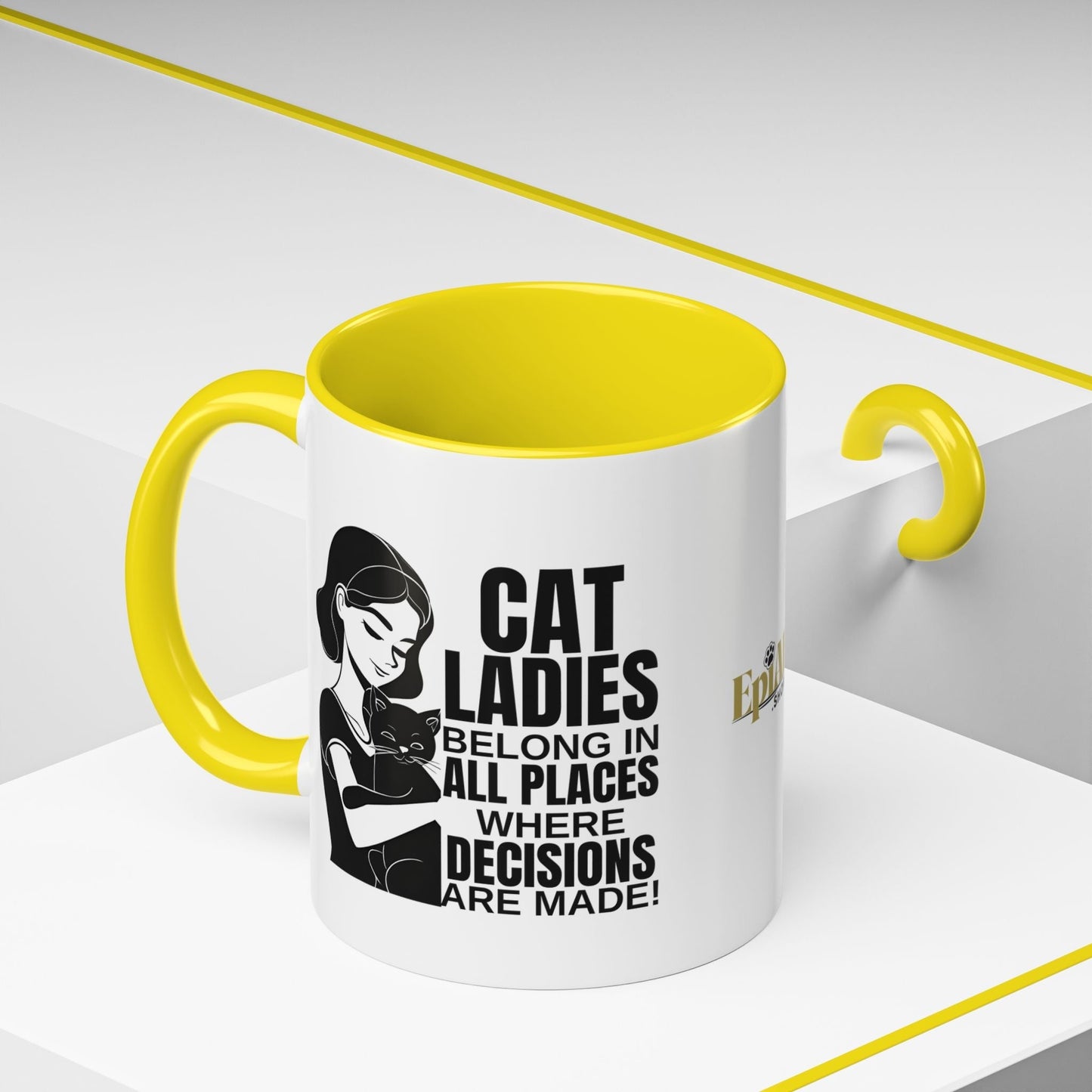 Taza de acento Cat Ladies Belong