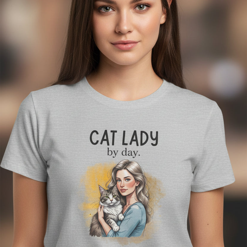 Camiseta Cat Lady Softstyle