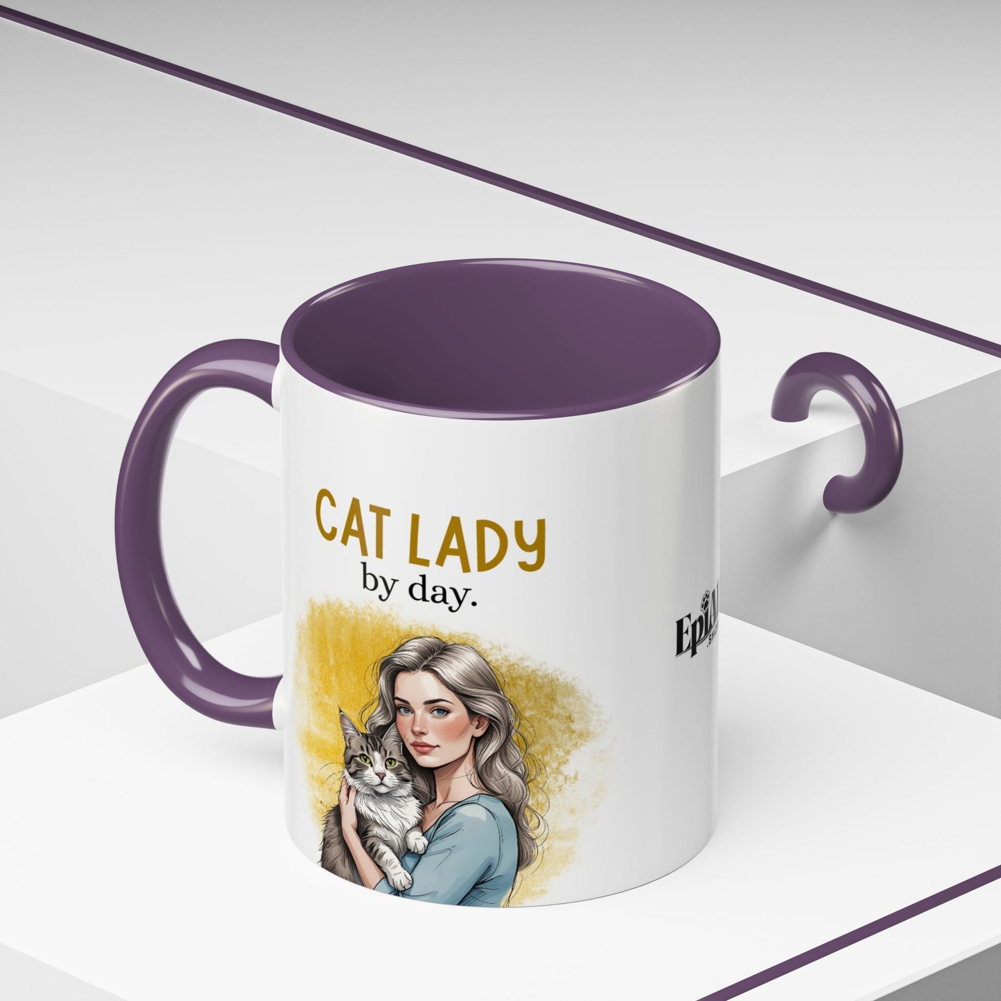 Hilarious Cat Lover's Coffee Mug - Purrfectly Fun! - Korvel