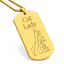 Cat Lady Legs Engraved Necklace